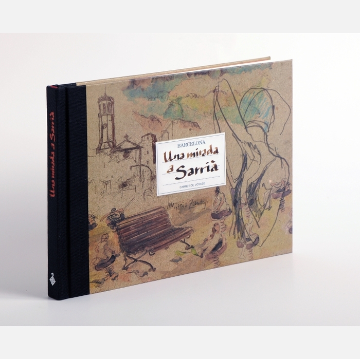 Imatge de coberta i llom del llibre Una mirada a Sarrià