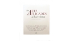 Imatge de la coberta del llibre 'Les arts aplicades a Barcelona'
