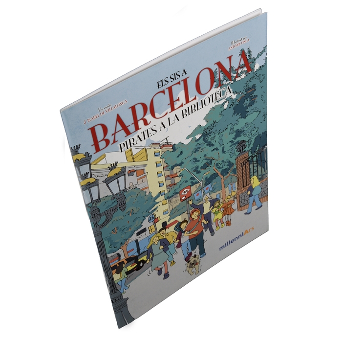 Imatge de la coberta del llibre 'Els sis a Barcelona. Pirates a la biblioteca'