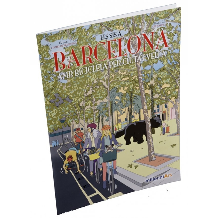 Imatge de la coberta del llibre 'Els sis a Barcelona. Amb bicicleta per Ciutat Vella'