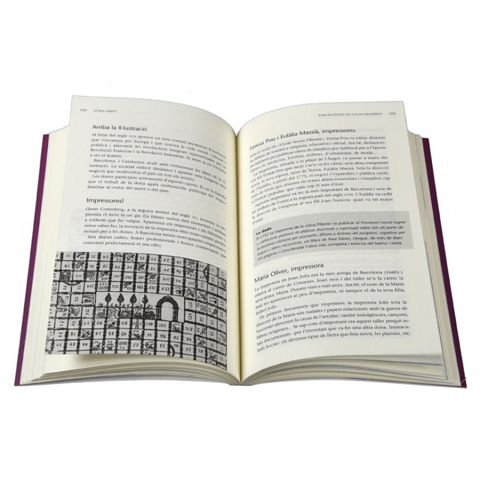 Imatge de les pàgines interiors del llibre 'Barcelonines. 1001 històries'