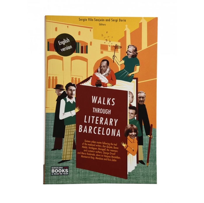 Imatge de la coberta del llibre 'Walks Through Literary Barcelona'