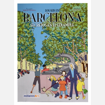 Imatge de la coberta del llibre 'Los seis en Barcelona. Secretos en el Eixample'