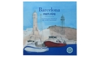 Imatge de la coberta del llibre 'Barcelona mar viva' on es veu un dibuix del port de Barcelona
