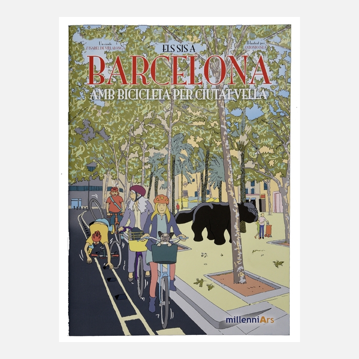 Imatge de la coberta del llibre 'Els sis a Barcelona. Amb bicicleta per Ciutat Vella'