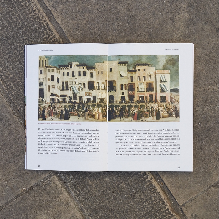 Imatge de les pàgines interiors del llibre 'El Rebombori del Pa. Barcelona 1789'