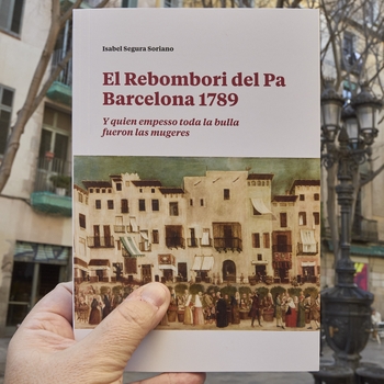 Imatge de la coberta del llibre 'El Rebombori del Pa. Barcelona 1789'