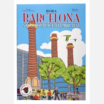 Imatge de la coberta del llibre 'Els sis a Barcelona. Sants_Montjuïc està embruixat'