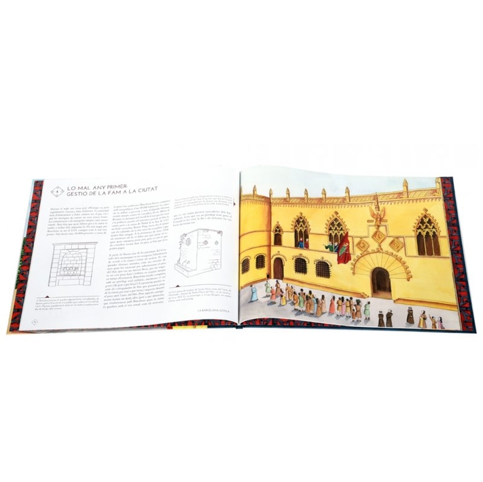 Imatge de les pàgines interiors del llibre 'La Barcelona gòtica'
