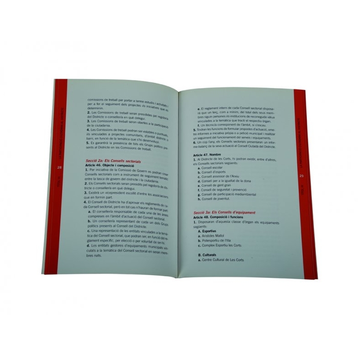 Pàgines interiors 'Reglament intern'