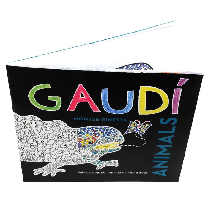 Imatge del llibre 'Gaudí Animals' obert vist des de dalt